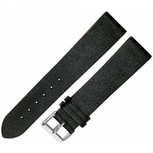 Ремешок 2002-01-1-1 М Classic Черный кожаный ремень для наручных часов из натуральной кожи 20 мм матовый гладкий без строчки Ardi. Цвет: черный