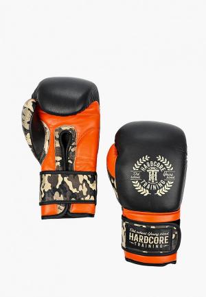 Перчатки боксерские Hardcore Training Orange And Camo. Цвет: черный