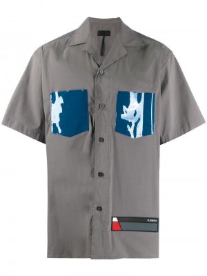 Рубашка с короткими рукавами и логотипом D.Gnak. Цвет: серый