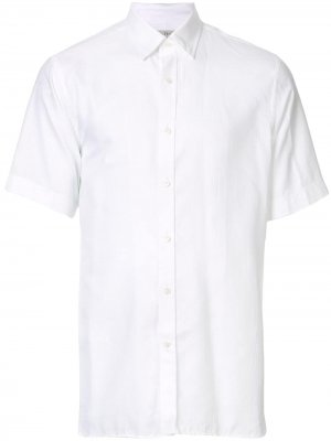 Рубашка узкого кроя с короткими рукавами Gieves & Hawkes. Цвет: белый
