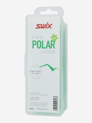 Мазь скольжения PS Polar, -14/-32°C, Зеленый Swix. Цвет: зеленый