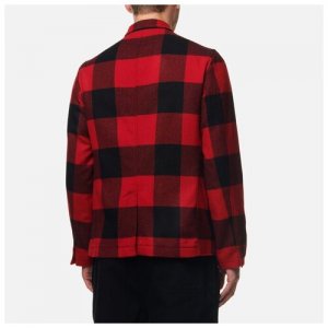 Мужской пиджак Upland Check Blazer красный, Размер L Woolrich. Цвет: красный