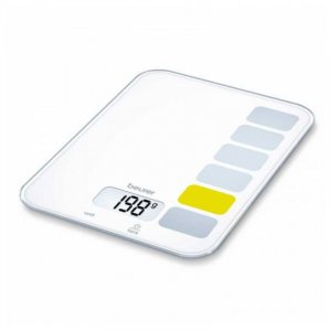 Цифровые кухонные весы KS19, белые, 5 кг. Beurer