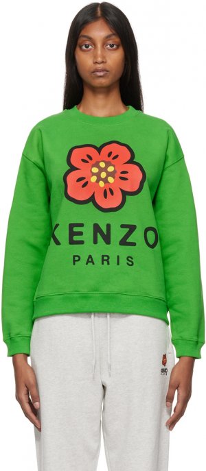 Зеленый свитшот Paris Kenzo