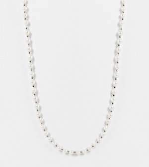Серебряное ожерелье с жемчужным бисером -Серебряный Serge DeNimes