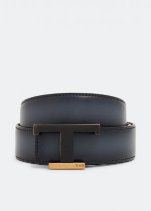 Ремень TOD'S Timeless leather belt, синий Tod's