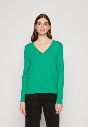 Вязаный свитер STITCH V-NK , цвет olympic green Tommy Hilfiger