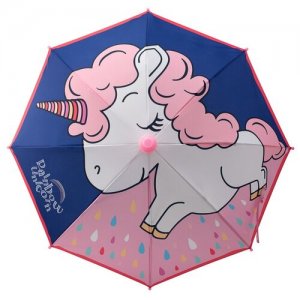Зонт-трость , белый, розовый Oldos. Цвет: синий/розовый