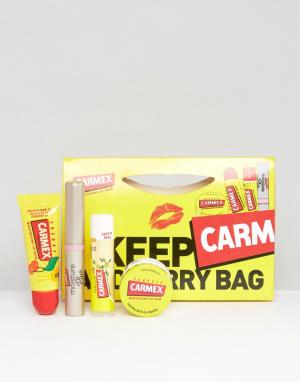 Набор Carmex Keep Carm & Carry Bag Beauty Extras. Цвет: бесцветный