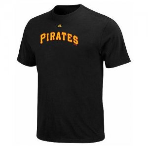 Футболка Pittsburgh Pirates Majestic. Цвет: черный