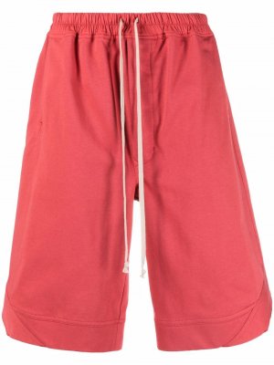 Спортивные шорты с кулиской Rick Owens. Цвет: красный