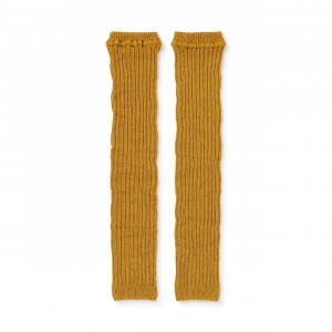 Теплые хлопковые гетры, которые можно носить на руках (из шерсти) MUJI, горчица Muji