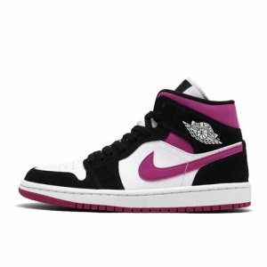 Кроссовки , размер 38, белый, черный Jordan. Цвет: белый/черный/розовый