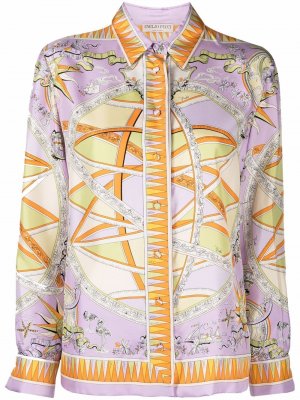 Рубашка с длинными рукавами и принтом Astrolabio Emilio Pucci. Цвет: фиолетовый