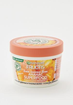 Маска для волос Garnier Fructis Superfood Ананас, длинных и тусклых волос, 390 мл. Цвет: прозрачный
