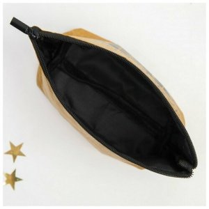 Крафтовая косметичка Девочка-мечта, размер 11х17 см./В упаковке шт: 1 No Name. Цвет: коричневый