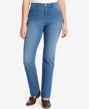 Прямые джинсы с высокой посадкой Petite Amanda, шорты для миниатюрных и размеров Gloria Vanderbilt