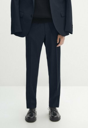 Костюмные брюки , цвет mottled dark blue Massimo Dutti