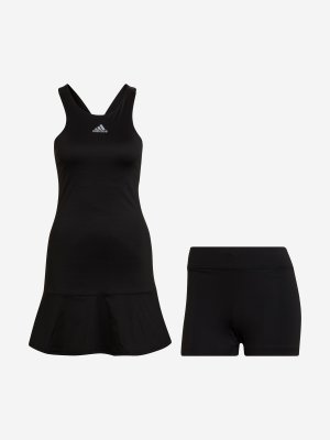 Платье женское , Черный adidas. Цвет: черный
