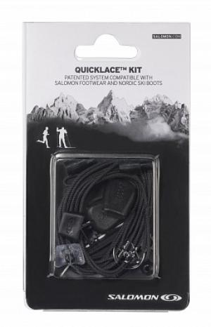 Шнурки Quicklace Kit Salomon. Цвет: черный