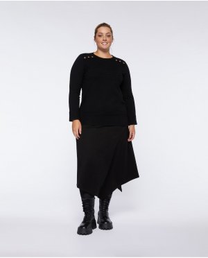 Асимметричная юбка ecovero из вискозы , черный Fiorella Rubino