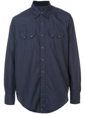 Рубашка с двумя карманами Engineered Garments. Цвет: синий