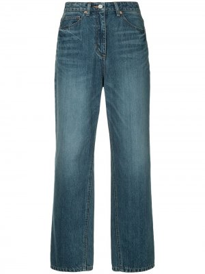 Широкие прямые джинсы System. Цвет: синий