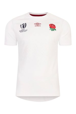 Домашняя мужская футболка для регби чемпионата мира по футболу Англия Umbro, белый UMBRO