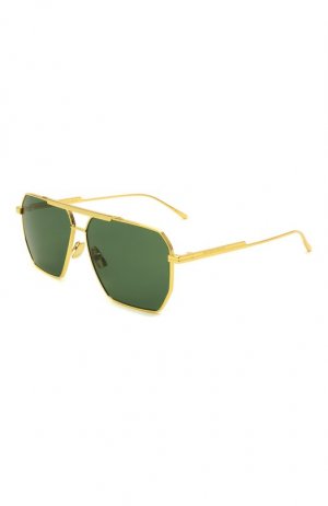 Солнцезащитные очки Bottega Veneta. Цвет: золотой