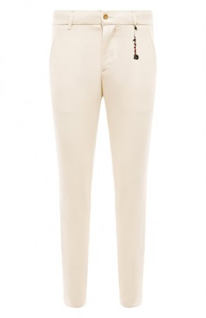 Кашемировые брюки Marco Pescarolo. Цвет: кремовый