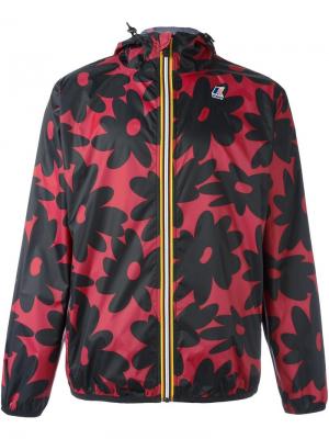 Спортивная куртка с цветочным принтом Nº21. Цвет: чёрный