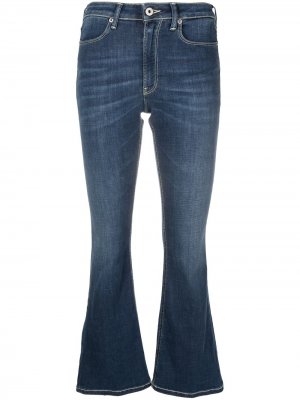 Расклешенные укороченные джинсы DONDUP. Цвет: синий