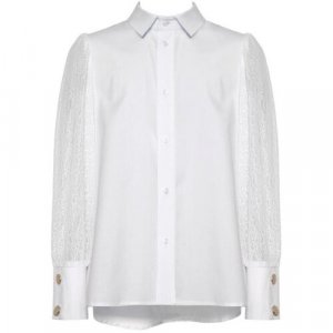 Школьная блуза , размер 170, белый SLY. Цвет: белый