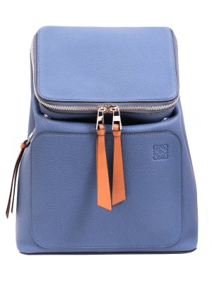 Кожаный рюкзак Goya Loewe. Цвет: синий