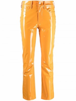 Блестящие брюки Simon Miller. Цвет: оранжевый