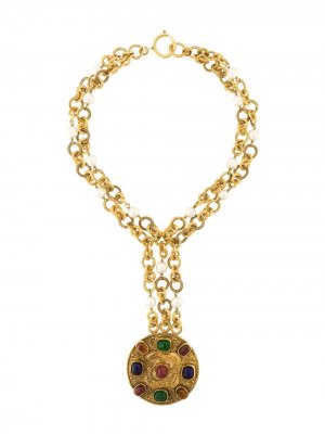Ожерелье 1984 Chanel Pre-Owned. Цвет: белый