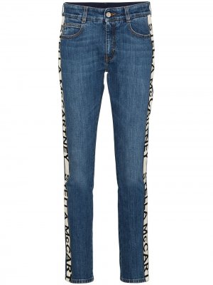 Укороченные джинсы с логотипом Stella McCartney. Цвет: синий