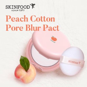 SKINFOOD Peach Cotton Pore Blur Pact 4 г Базовый праймер под макияж