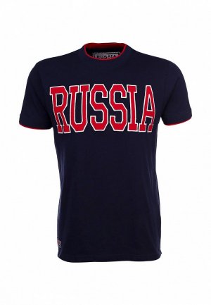 Футболка Russia RU002EMARS89. Цвет: синий