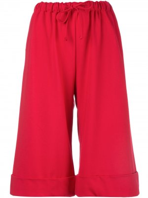 Укороченные брюки широкого кроя Simone Rocha. Цвет: красный