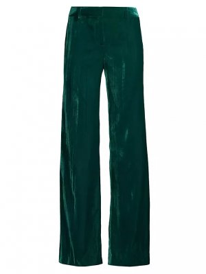 Мятые бархатные брюки Tyson , цвет jade Ungaro