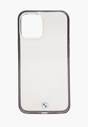 Чехол для iPhone BMW 12 Pro Max (6.7), Signature PC/TPU Transparent Hard/metal effect Black edges. Цвет: прозрачный