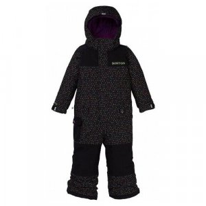 Горнолыжный комбинезон для мальчиков, съемный капюшон, карманы, утепленный, размер 4T, черный BURTON. Цвет: черный