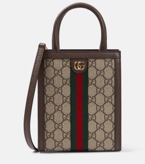 Холщовая сумка-тоут super mini ophidia gg , мультиколор Gucci