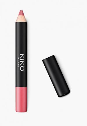Помада-карандаш Kiko Milano умная матовая Smart fusion matte lip crayon -Pink Mauve 03, 1.6 г. Цвет: розовый