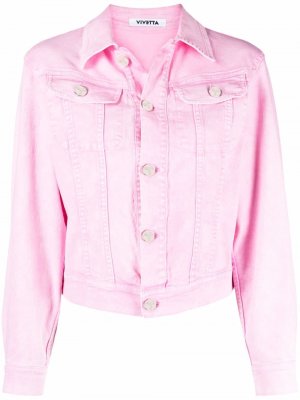 Button-up denim jacket Vivetta. Цвет: розовый