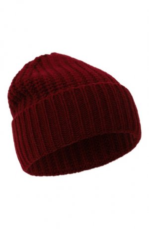 Кашемировая шапка MUST. Цвет: бордовый