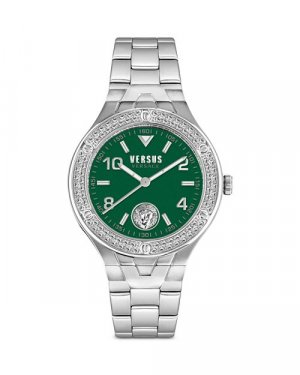 Часы Vittoria с кристаллами, 38 мм , цвет Green Versus Versace