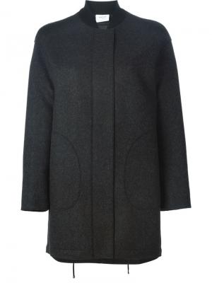 Пальто на молнии со стеганой подкладкой Akris. Цвет: серый