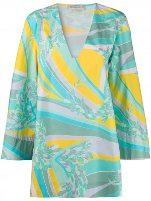 Пляжное платье с узором Lily Emilio Pucci. Цвет: зеленый